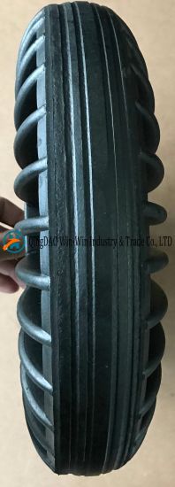 Black Solid Rubber Wheel for Hand Truck (4.00-8)