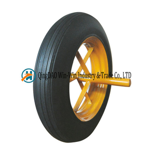 14X4 Rubber Wheels 14 Inch Rubber Powder Wheels for Wheelbarrow Trolley